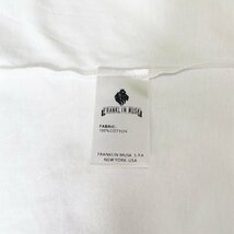 定番 定価2万 FRANKLIN MUSK・アメリカ・ニューヨーク発 半袖Tシャツ 高級 個性 クマ カットソー カジュアル ゆったり トップス サイズ2_画像9