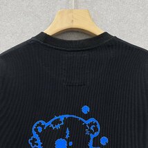 上級・半袖Tシャツ 定価2万◆Emmauela・イタリア・ミラノ発◆定番 快適 通気 吸汗 クマ ロゴ 可愛い スウェット カットソー 日常 2XL/52_画像4