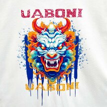 個性EU製＆定価2万◆UABONI*Paris*半袖Tシャツ*ユアボニ*パリ発◆コットン100％ 人気 通気 吸汗 遊び心 カットソー ストリート 夏 XL/50_画像6