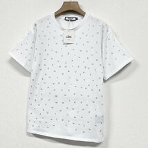 新作ヨーロッパ製※定価2万◆ブルガリア発※RISELIN 半袖Tシャツ 綿100% 薄手 通気 ラインストーン 英字 個性 おしゃれ ストリート 夏 L_画像7