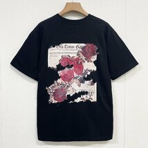 絶賛ヨーロッパ製※定価2万◆ブルガリア発※RISELIN 半袖Tシャツ コットン100％ 柔らかい 吸汗速乾 バラ イラスト スウェット 男女兼用夏 M_画像1