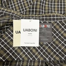 定番EU製＆定価4万◆UABONI*Paris*長袖シャツ*ユアボニ*パリ発◆上品 洗練 耐久 チェック柄 トレンド ライトアウター デイリー 春夏 2XL_画像9