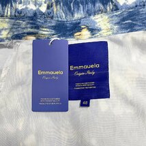 個性・長袖シャツ 定価4万◆Emmauela・イタリア・ミラノ発◆上品 薄手 通気 総柄 油絵風 スタイリッシュ ライトアウター 男女兼用 2XL/52_画像8