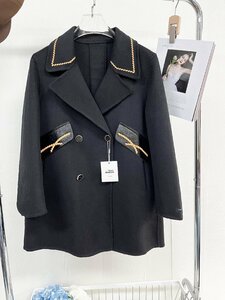  highest grade Europe made * regular price 7 ten thousand * BVLGARY a departure *RISELIN coat gorgeous cashmere 100% high class protection against cold blaser comfortable clean . lady's M/46 size 