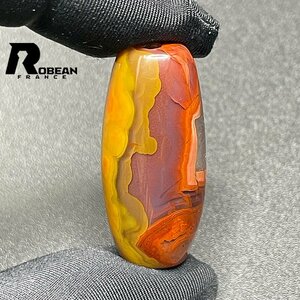 Art hand Auction Hochwertige EU-Herstellung. Regulärer Preis 50, 000 Yen★ROBEAN/Tibetische Perlen★Kraftstein-Zubehör Naturstein Geldglücks-Amulett Geschenk Ca. 30, 7*13, 8*13, 1mm 1002H126, Perlenstickerei, Perlen, Naturstein, Halbedelsteine