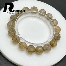 綺麗 EU製 定価16万円★ROBEAN・シルバールチル★パワーストーン ブレスレット 銀針水晶 天然石 原石 綺麗 お守り 12.4-13mm 1001G1359_画像2