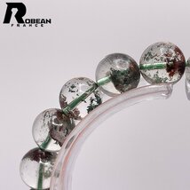 綺麗 EU製 定価5万円★ROBEAN・ガーデンルチルクォーツ★パワーストーン ブレスレット 天然石 庭園水晶 浄化 綺麗 10.7-10.9mm 1002H058_画像7