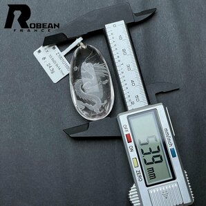 逸品 EU製 定価5万円★ROBEAN・シルバールチル・雕刻ペンダント★パワーストーン 銀針水晶 天然石 龍 お守り 53.9*25.9*14.7mm Z1001G1550の画像6