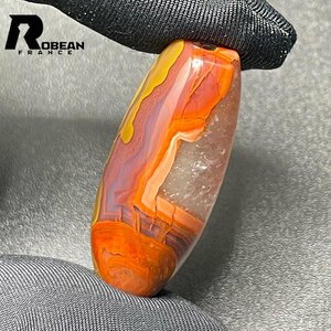 高級 EU製 定価5万円★ROBEAN・チベット天珠★パワーストーン アクセサリー 天然石 金運 お守り プレゼント 約30.7*13.8*13.1mm 1002H126