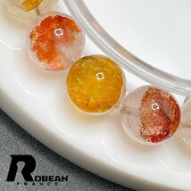 高級 EU製 定価6万円★ROBEAN・ハーキマーダイヤモンドクォーツ・インクォーツ★パワーストーン ブレスレット 天然石 10.7-11.3mm 1001G520_画像5