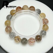 レア EU製 定価7万円★ROBEAN・シルバールチル カラフル★パワーストーン ブレスレット 銀針水晶 天然石 原石 綺麗 12-12.6mm 1001G739_画像1