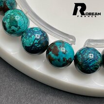 レア EU製 定価5万円★ROBEAN・ブルークリソコラ★パワーストーン ブレスレット 珪孔雀石 鳳凰石 綺麗 お守り 10-10.3mm Z1001G1638_画像4