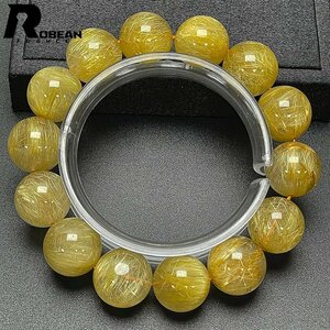 ..EU made regular price 21 ten thousand jpy *ROBEAN* ultimate! ultimate full needle rutile quartz * bracele Power Stone natural stone beautiful luck with money amulet 15.9-16.4mm C424326