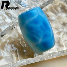 上級 EU製 定価8万円★ROBEAN・チベット天珠★パワーストーン アクセサリー ラリマー 天然石 癒し 平和 お守り 約22.3*15.2mm 1003k438_画像1