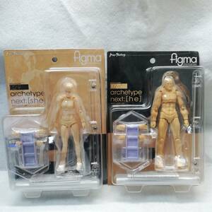 【未開封】figma archetype next:she flesh color ver. /　he flesh color ver.　２体セット