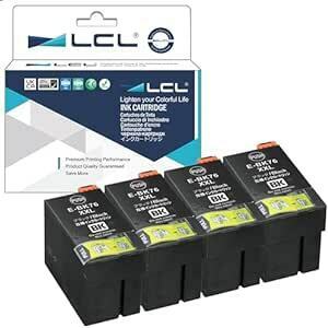 LCL EPSON用 IC76 ICBK76 大容量 （4パック ブラック） 互換インクカートリッジ 残量表示付き 対応機種：PX