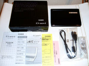  operation verification ending *CASIO Casio computerized dictionary Ex-word DATAPLUS5 XD-A6600BK black accessory equipped *eks word data plus 5 many dictionary education model 