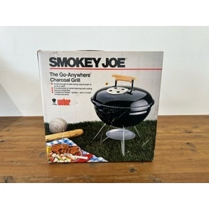 Ua120 Weber SMOKEY JOE バーベキューグリル アウトドア 希少 レア 未開封品/箱汚れキズあり 長期保管品の画像1