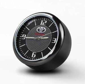 新品★トヨタ Toyota★車載用 クオーツ時計 インテリア 蓄光　クォーツ ボタン電池式 さす針夜光