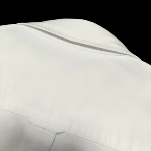 バーバリーブラックレーベル■ノバチェック使い ホース刺繍 3(L) 白 オックスフォード 長袖BDシャツ BURBERRY BLACK LABEL■の画像4