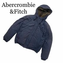 Abercrombie&Fitch アバクロンビー＆フィッチ A&F アバクロ ダウンジャケット ネイビー XF アウター_画像1