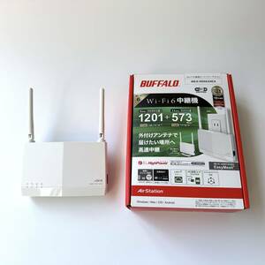 送料無料 美品 中古 BUFFALO Wi-Fi 6 ルーター 中継機 WEX-1800AX4EA 無線LANルータ バッファロー