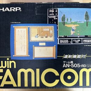 SHARP シャープ TWIN FAMICOM ツインファミコン AN-505-RD 後期型 美品の画像2