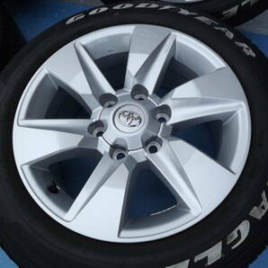 即決時 本州 送料無料 新車外し TOYOTA プラド150純正 139.7 6H 7.5J+25 NASCAR 215/60R17C 2020年製 4本 ナスカー ハイエースの画像3