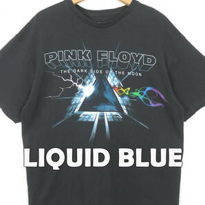 ピンクフロイド 狂気 ダークサイドザムーン ★ リキッドブルー製 Tシャツ XL ★ Pink Floyd プログレ バンドTシャツ バンT USA 古着 メンズ