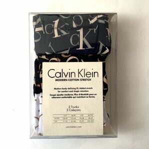 Calvin Klein ボクサーパンツ モダンコットンストレッチ Lサイズ 3枚セット ネイビー ブラック ホワイト 送料無料 カルバンクラインの画像2