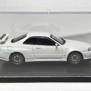 ◆EBBRO NISSAN SKYLINE GT-R R34 V-SPEC Ⅱ WHITE アウトレット品 エブロ スカイライン◆の画像3