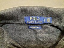 Polo Ralph Lauren ラルフローレン メンズ ポロシャツ 半袖 鹿の子 カスタムスリムフィット チャコールグレー　SPサイズ_画像3