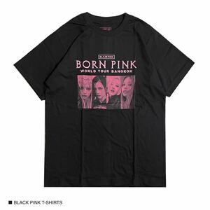 新品 BLACKPINK ブラックピンク 半袖 Tシャツ ロック バンドT カジュアル Uネック 丸首
