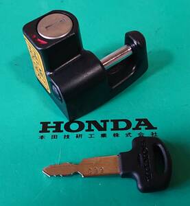 HONDA 純正新品 キー ヘルメットホルダー キノコキー1本 キー蓋取り付け済み 黄色シール付き 鍵しっぽ本舗 CB750F