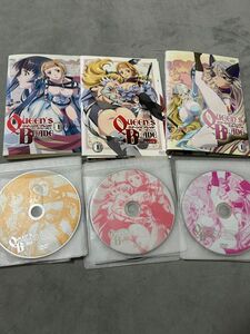 レンタルアップ品　DVD クイーンズブレイド　流浪の戦士　美しき闘士たち　玉座を継ぐ物　各6巻ずつ　全18巻セットまとめ売り　