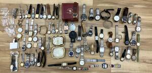 [ジャンク品] 腕時計 約74点セット 約3.4㎏ まとめ売り 懐中時計 SEIKO アニエスベー イブサンローラン ZIPPO RENOMA スウォッチなど