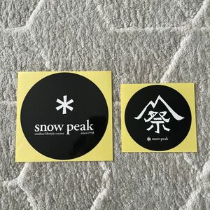 スノーピーク/snow peak ステッカー　シール 2枚セット スノーピーク ステッカー