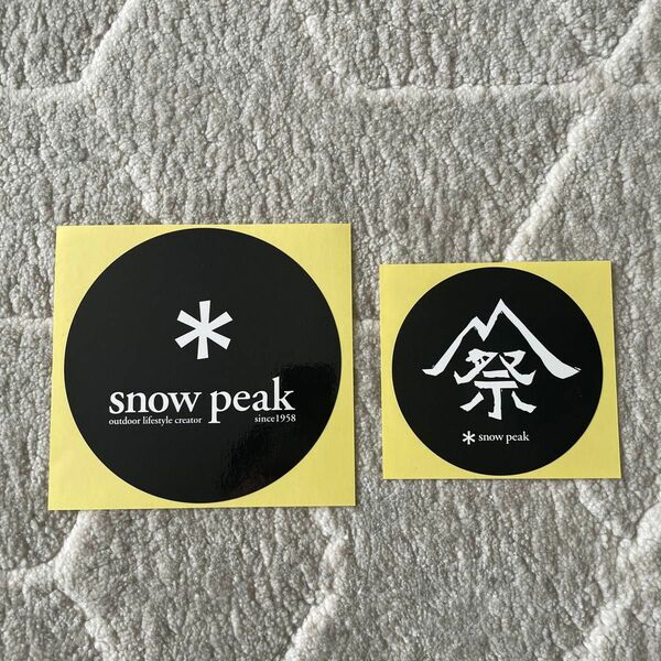 スノーピーク/snow peak ステッカー　シール 2枚セット スノーピーク ステッカー