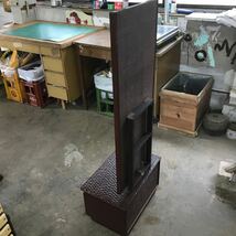 鎌倉彫り 鏡台 ドレッサー 日本 和室 家具 高さ126cm 埼玉県 川越市 的場_画像5