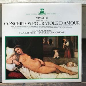 Vivaldi: Concertos for Viola d'amore / ヴィヴァルディ：ヴィオラ・ダモーレ協奏曲　LP 