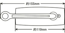 AB10 ポッシュ(POSH) バイクミラー フラットローミラー スクエアタイプ M10 P-1.25(正/逆ネジ付属) 左右共通 格安売り切りスタート ゆ_画像3