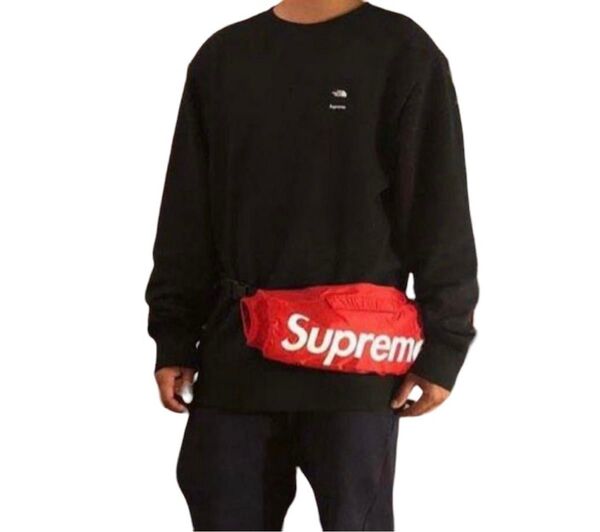 【未使用品】シュプリーム SUPREME 18AW ロゴ ハンドウォーマー 手袋 赤 メンズ レディース