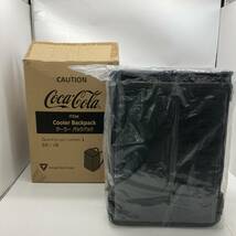(26349)∞【1円～】コカ・コーラ クーラーバックパック ブラック Coca Cola 箱あり 中古品_画像1