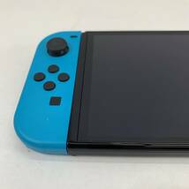 (26651)▲【1円～】Nintendo Switch 有機ELモデル ネオンブルー ネオンレッド / 動作確認済み / HEG-001 任天堂 中古品_画像2