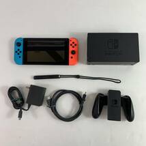 (26722) ■ Nintendo Switch 新型 ネオン　※箱無し/ジョイコンストラップ１本のみ　中古品_画像1