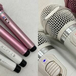 (26395)△ DAM ワイヤレスマイク 4本 [WRCM-300/KWM-200] + 充電器 2台 [audio-technica DWC-2000] まとめ売り【現状品】の画像8