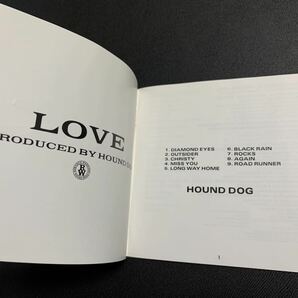 #9/極美品帯付き/ HOUND DOG(ハウンド・ドッグ) 『LOVE』/ 旧規格86年盤CD、税表記無し、¥3,200盤、32DH-585、大友康平の画像8