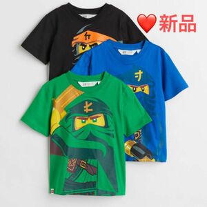 新品★レゴニンジャゴー半袖Tシャツ3枚セット110-116cm