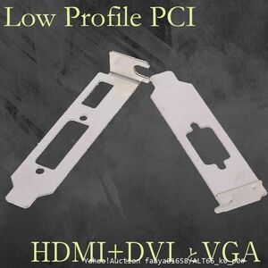 追跡あり ロープロファイル ブラケット HDMI DVI　および ロープロ VGA をセット グラフィックカード用 Low Profile PC Brack (p0