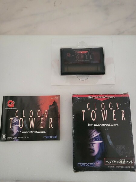 絶版レトロゲーム　WS　ワンダースワン　 CLOCK TOWER for WonderSwan クロックタワー　加賀テック株式会社　1999年 レトロゲーム　